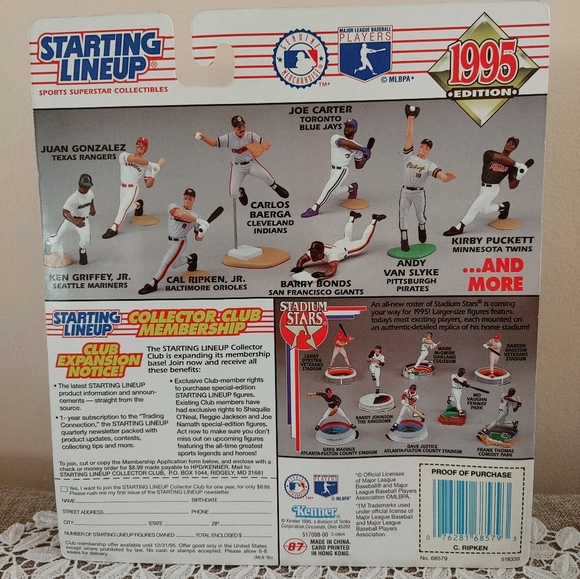 NIB Cal Ripken Jr. Starting Lineup 1995 - Picture 2 of 3
